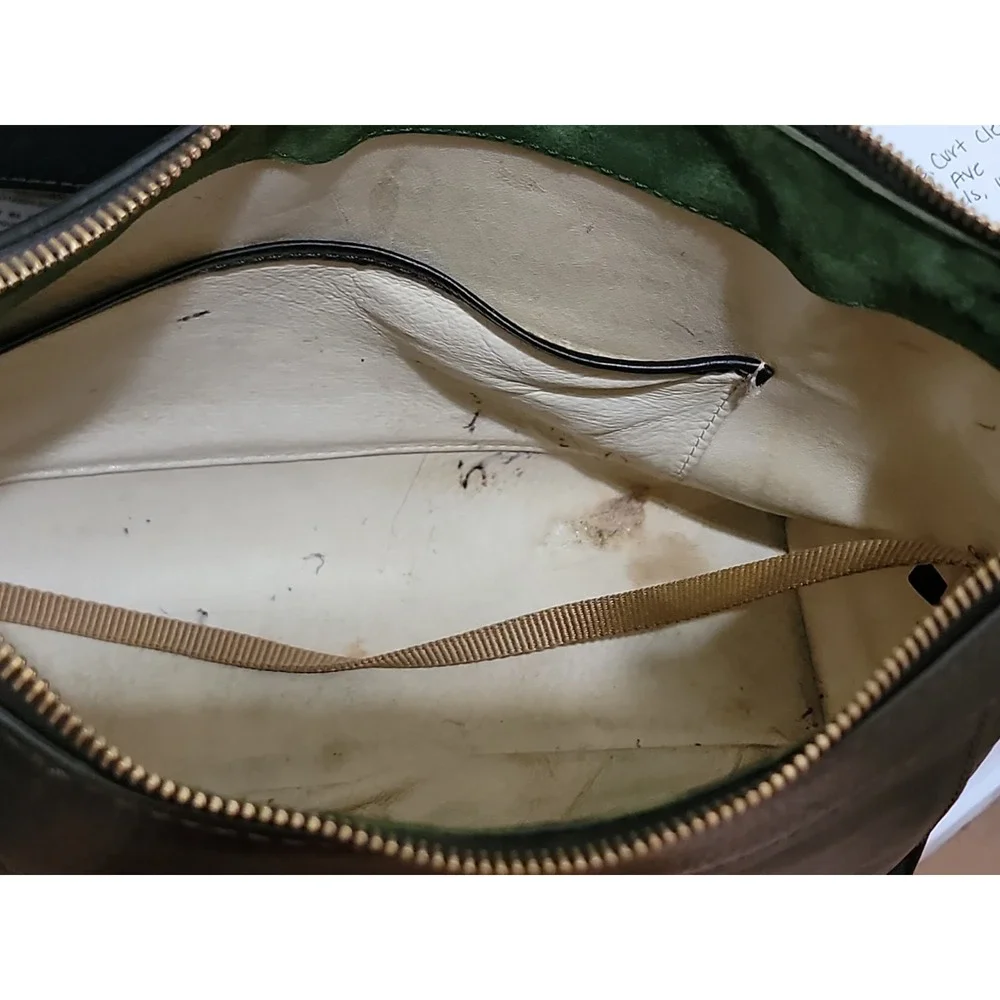Dooney & Bourke Genuine Florentine Cassidy Hobo Shoulder Bag. Black Leather
